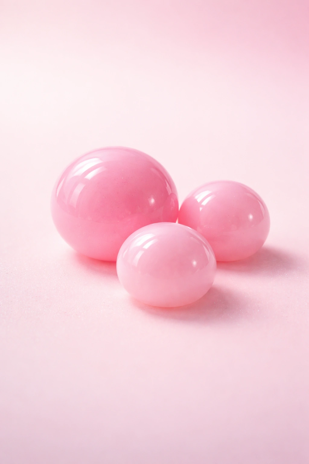 Abstract pink spheres on a soft pink background representing key takeaways without text