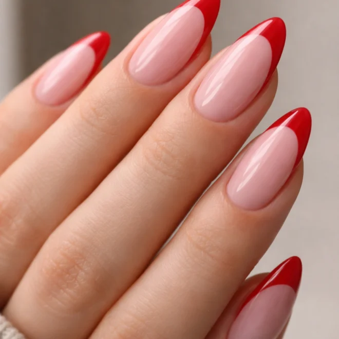 15 Pink and Red Almond Nails to Try