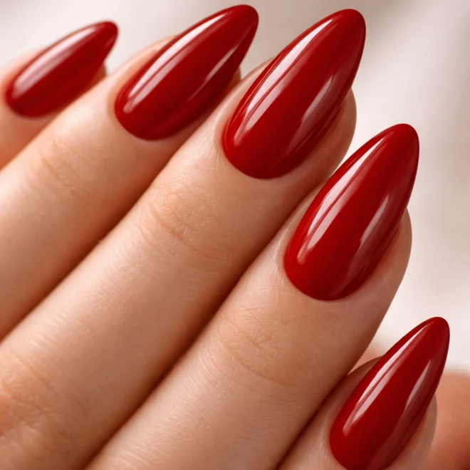 15 Red Almond Nails That Look Good on Everyone