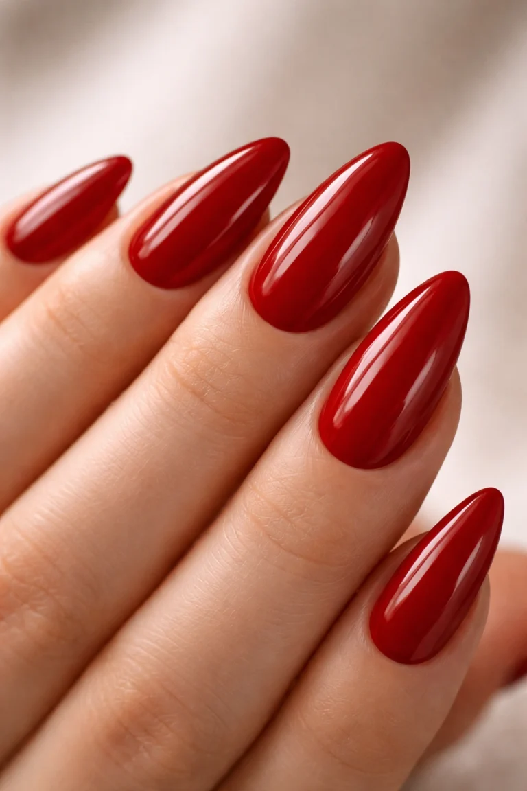 15 Red Almond Nails That Look Good on Everyone