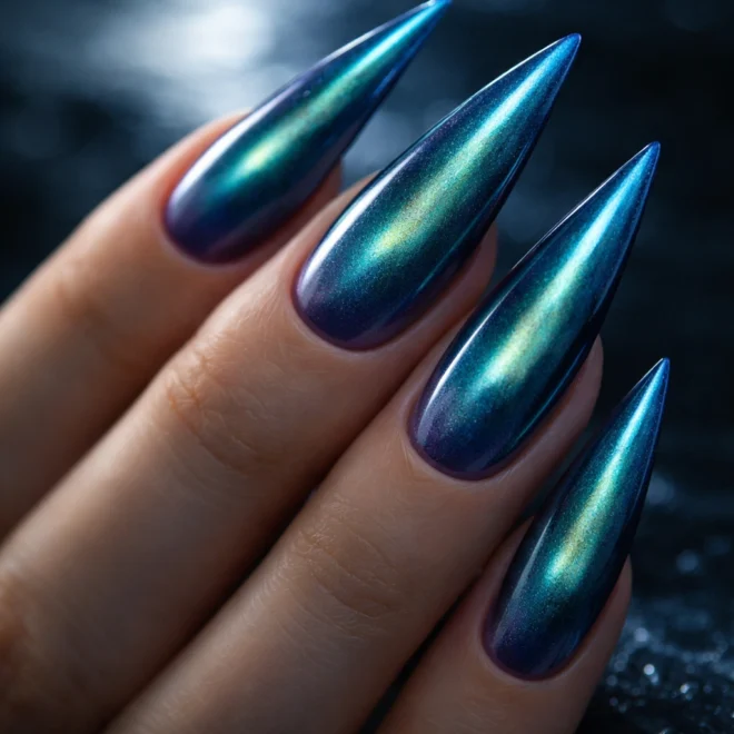 10 Aura Stiletto Nail Ideas