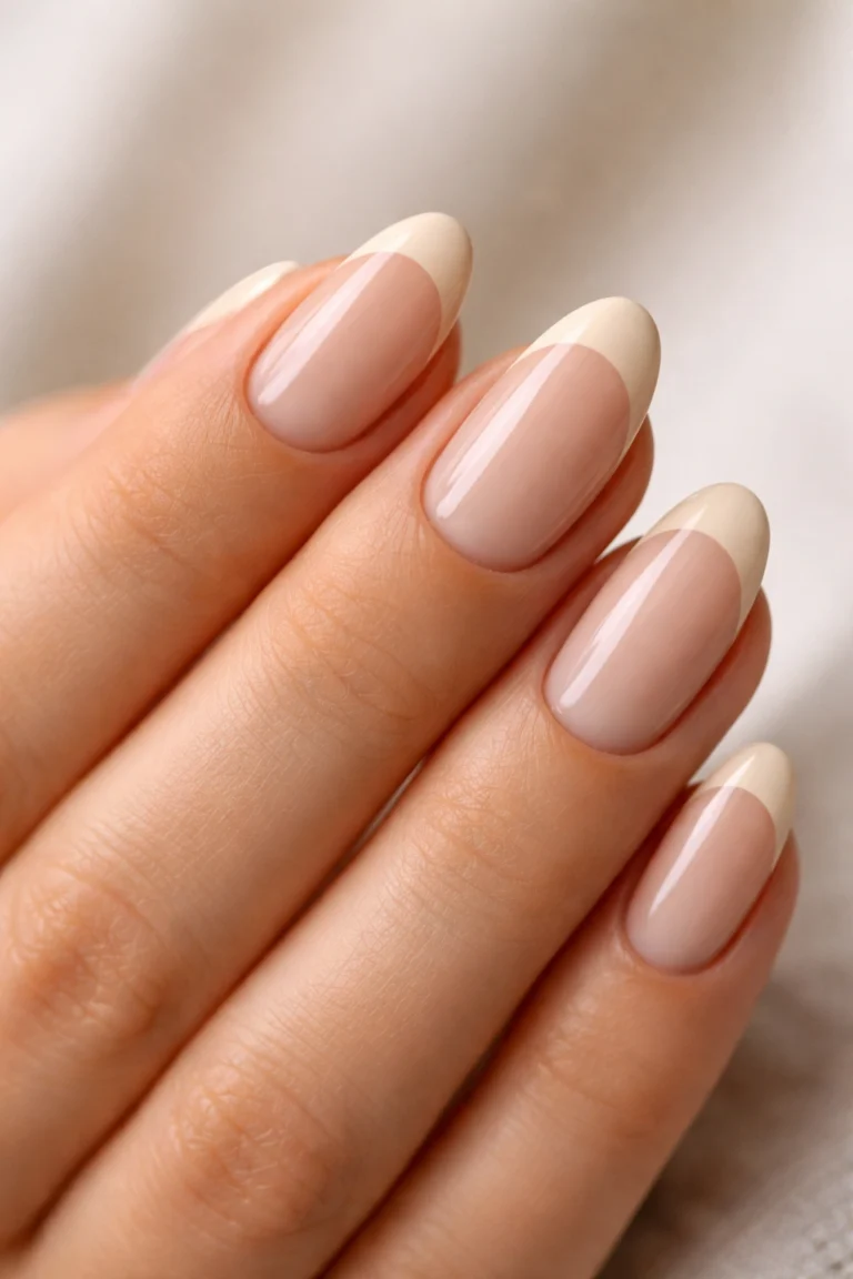 15 Short Beige Almond Nails That Look Expensive