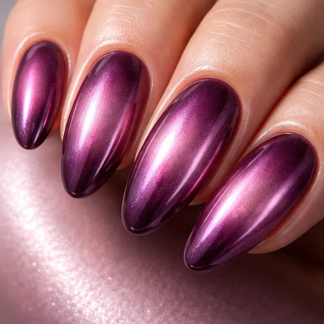 10 Plum Chrome Nails for a Deep Berry Finish