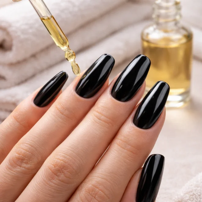 20+ Best Black Acrylic Nails That Look So Edgy