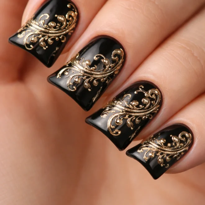18 Black Duck Nails for Short Nails