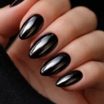 15 Very Short Black Almond Nails Anyone Can Do