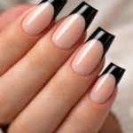 18 Black French Tip Duck Nail Ideas