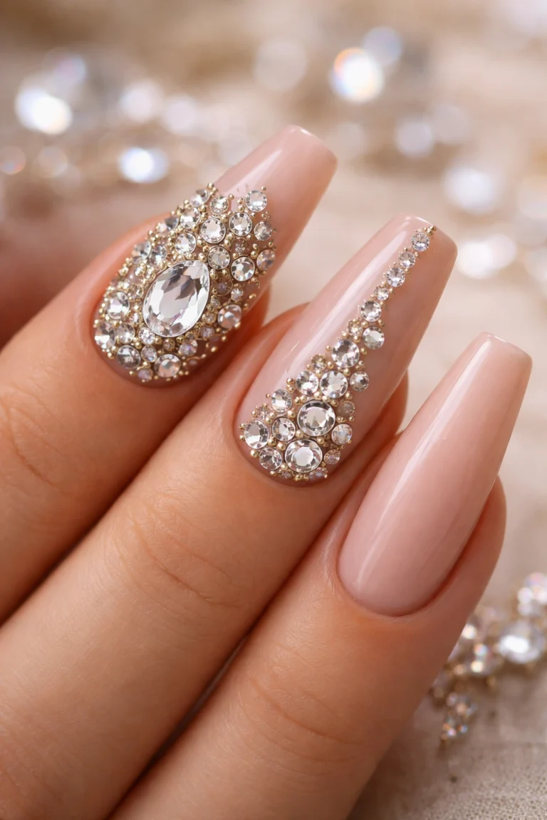 15 Rhinestone Ballerina Nails With the Right Bling