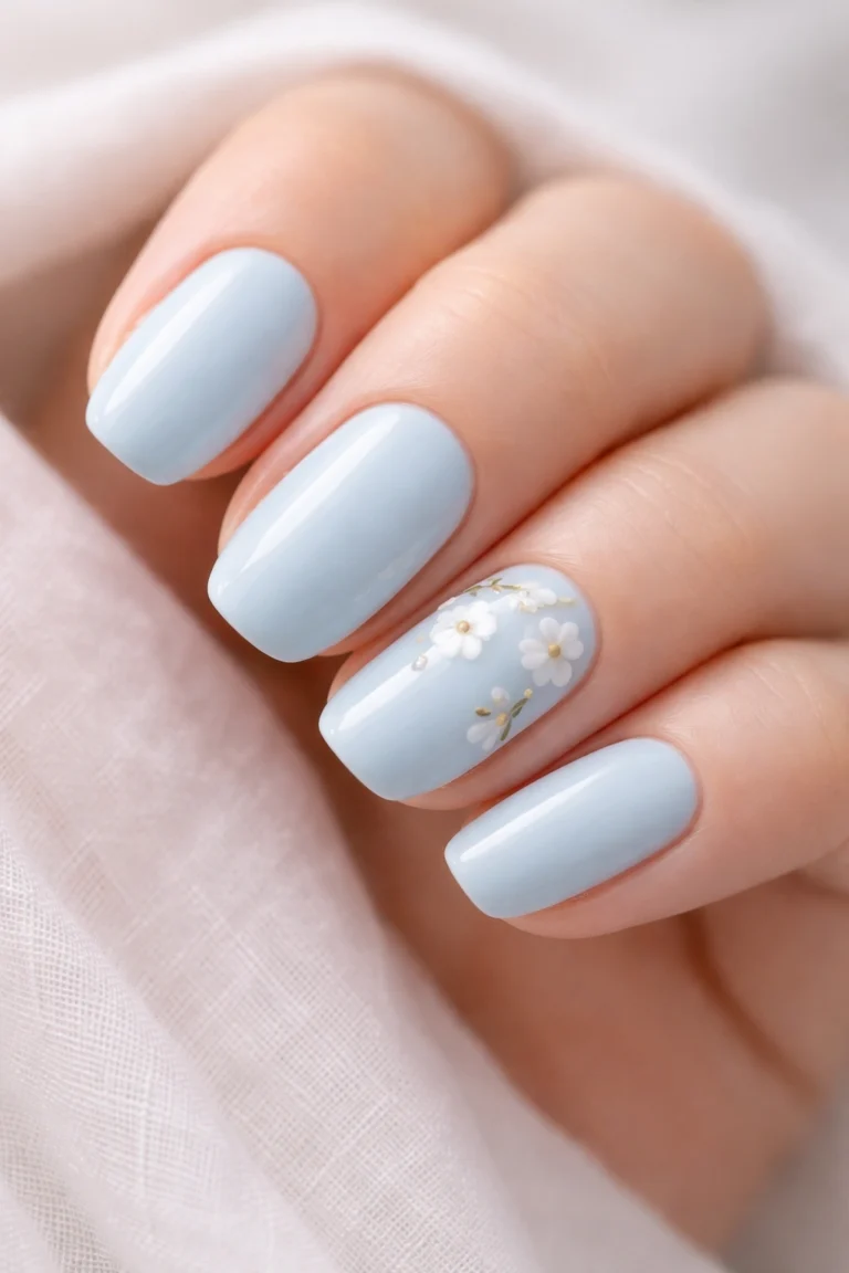 10 Light Blue Nail Ideas to Try Right Now