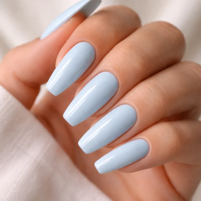 15 Baby Blue Ballerina Nails for a Soft Look