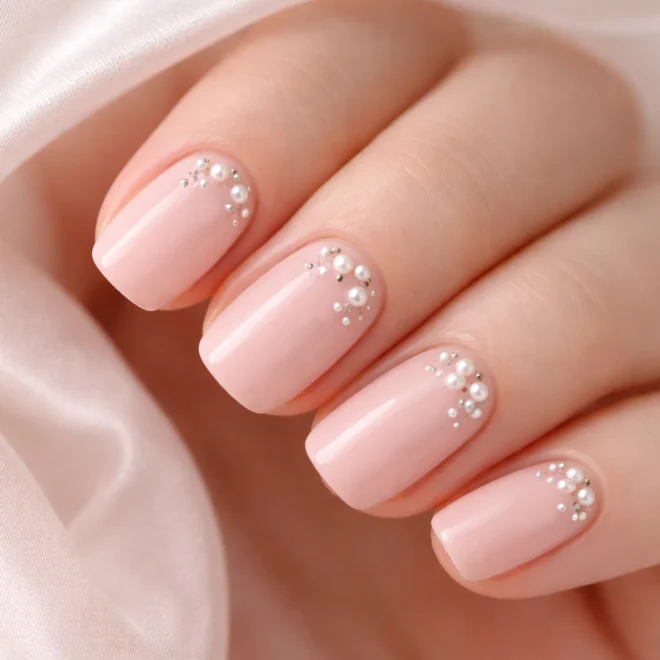 12 Short Squoval Wedding Guest Nail Ideas