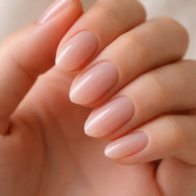 15 Short Almond Nails for the Bride