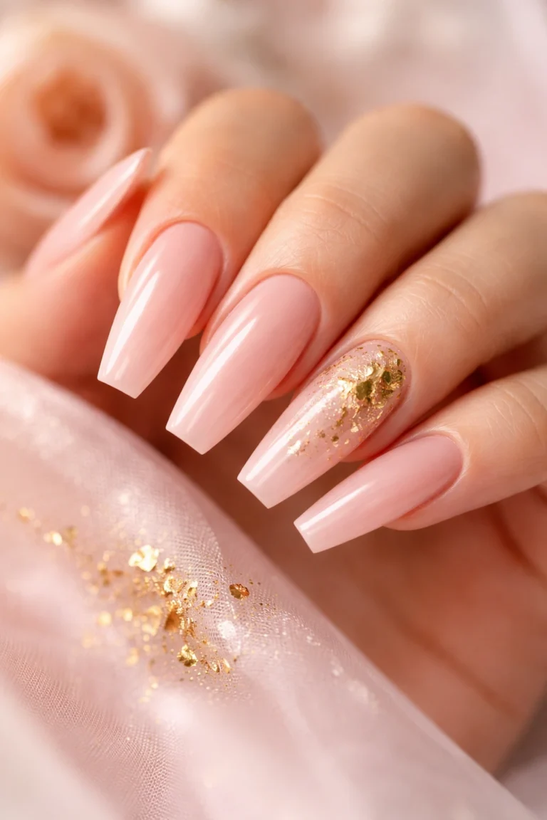 11 Wedding Coffin Nails for Long Nails