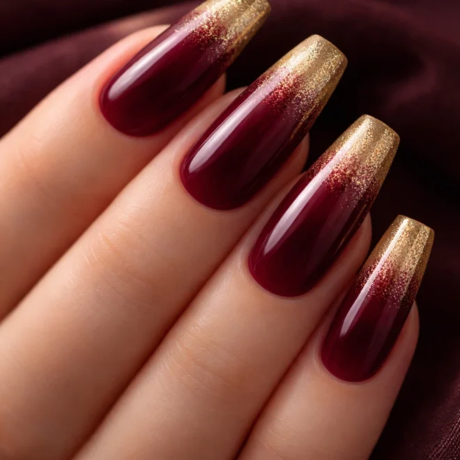 14 Ombre Coffin Nail Ideas for Medium Nails
