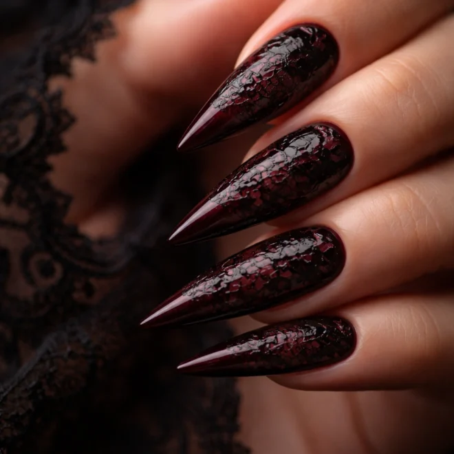 16 Gothic Stiletto Nail Ideas