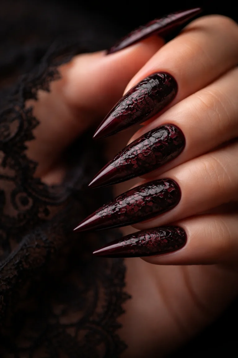 16 Gothic Stiletto Nail Ideas