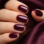 15 Short Squoval Nails in Warm Rich Tones