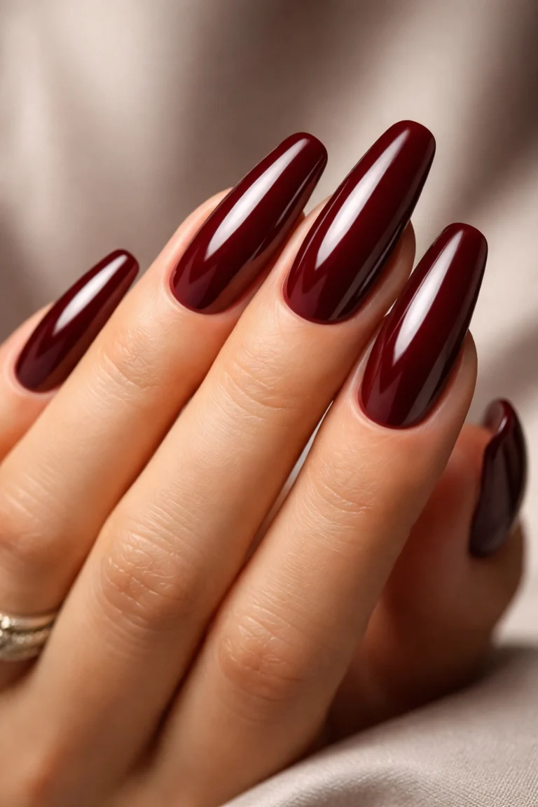 12 Dark Red Nail Ideas for a Moody Manicure