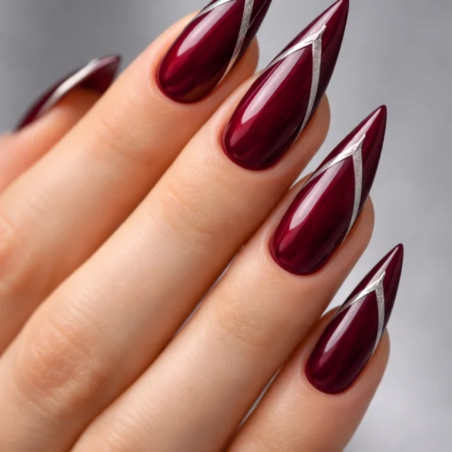 15 Red Stiletto Nails for Medium Nails
