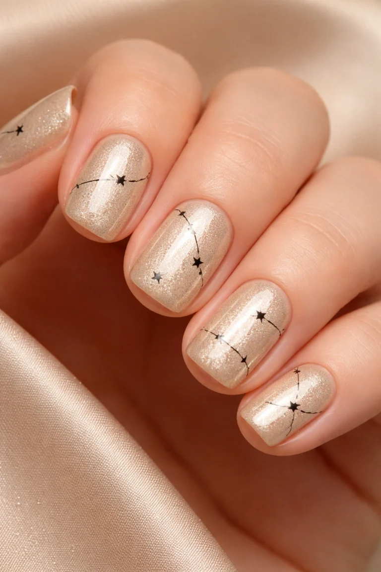 10 Short Squoval Star Nails That Are Adorable