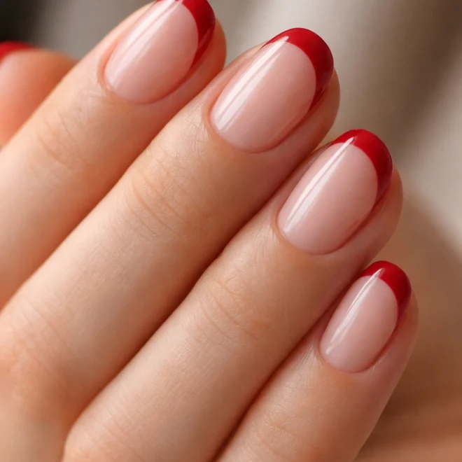 16 Colored French Tip Ideas for Short Oval Nails