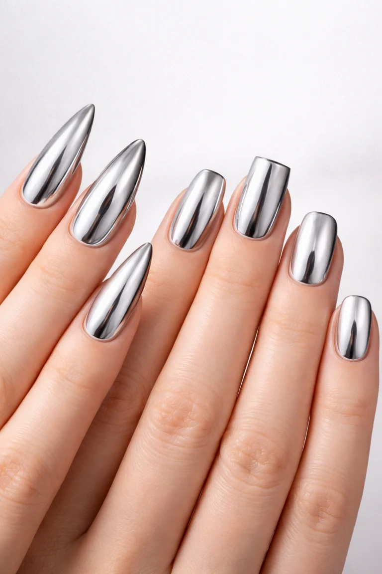 30+ Best Chrome Nail Ideas That Shine Like Glass