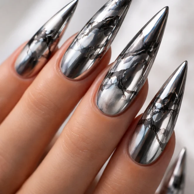 10 Exotic Stiletto Nail Ideas