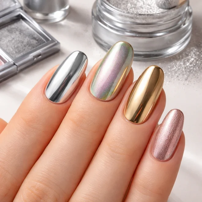 How to Do Chrome Nails at Home Without a Lamp?
