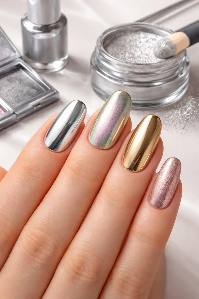 How to Do Chrome Nails at Home Without a Lamp?
