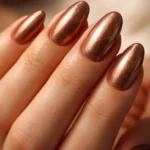 18 Short Brown Almond Nails for Any Skin Tone
