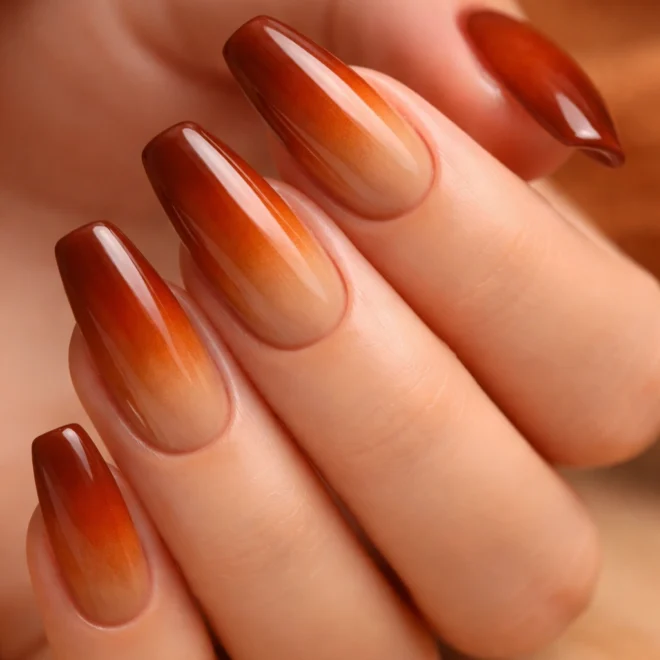 10 Brown Ombre Nails for a Rich Gradient Look