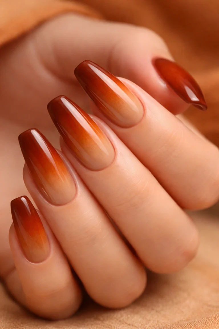 10 Brown Ombre Nails for a Rich Gradient Look