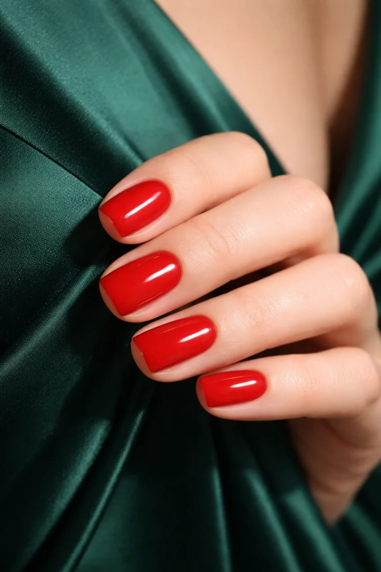 15+ Best Nail Colors to Wear With a Green Dress