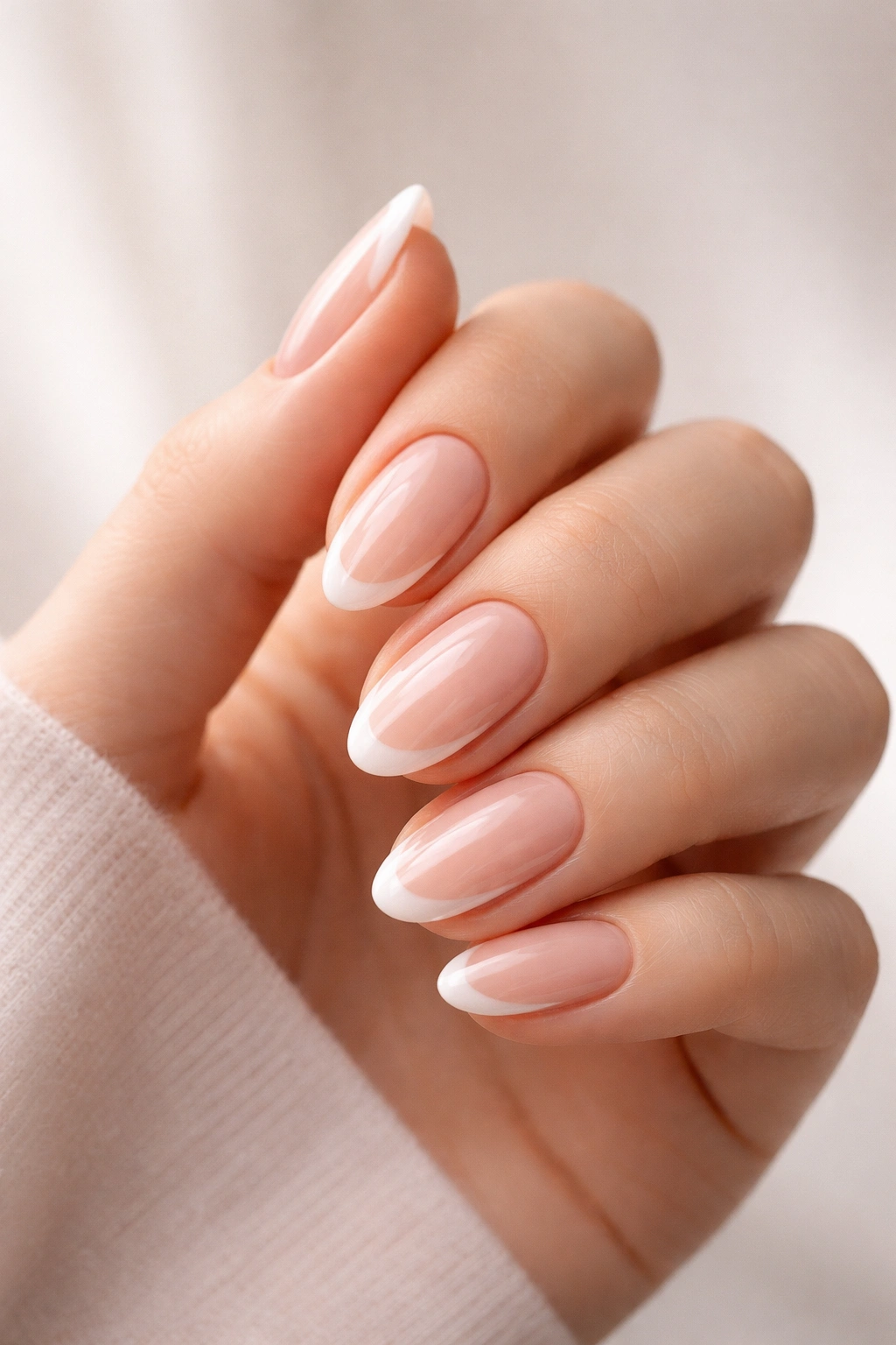 Close-up of cohesive, refined minimalist nails