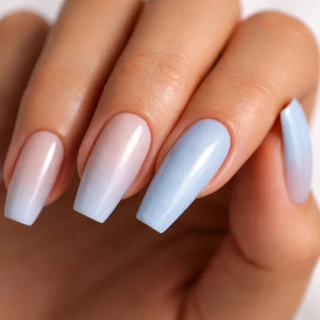 14 Cool-Toned Coffin Nails for Long Nails