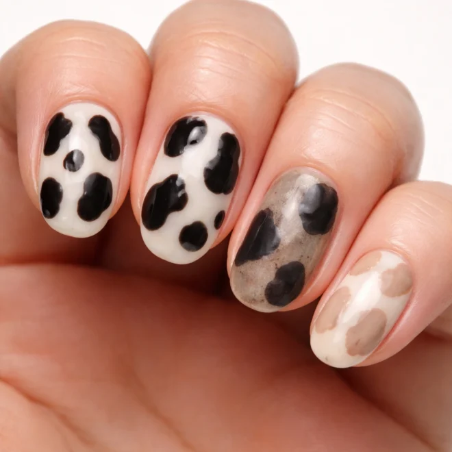 8 Cow Print Nail Ideas That Look Cute