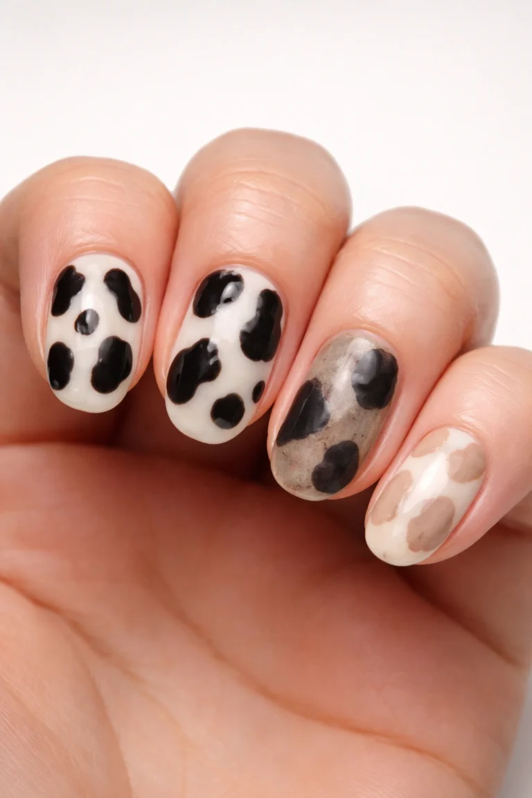 8 Cow Print Nail Ideas That Look Cute