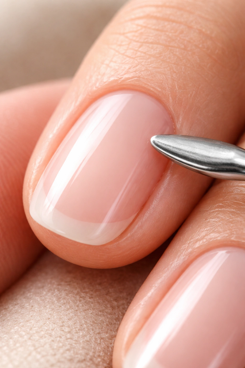 Well-groomed cuticle and smooth nail plate promoting longer-lasting manicure