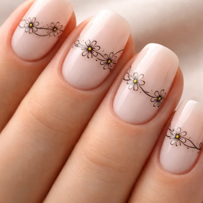 15 Short Squoval Flower Nail Art Ideas to Save