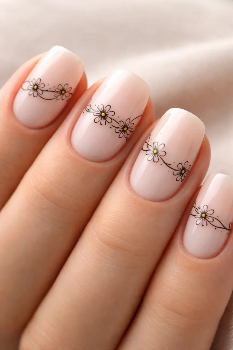 15 Short Squoval Flower Nail Art Ideas to Save