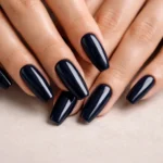 15 Dark Blue Ballerina Nails for a Bold Look