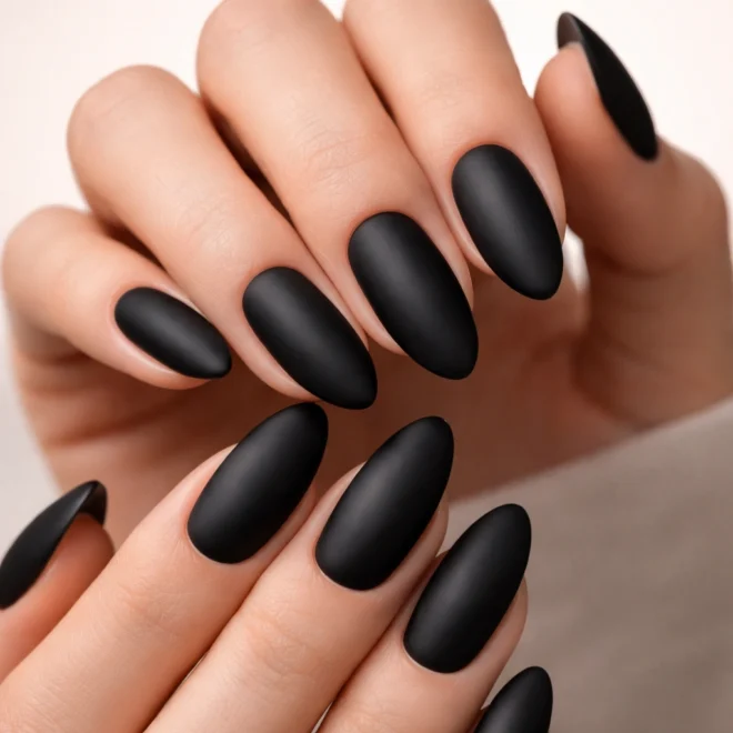 10 Dark Feminine Nails for a Moody Elegance