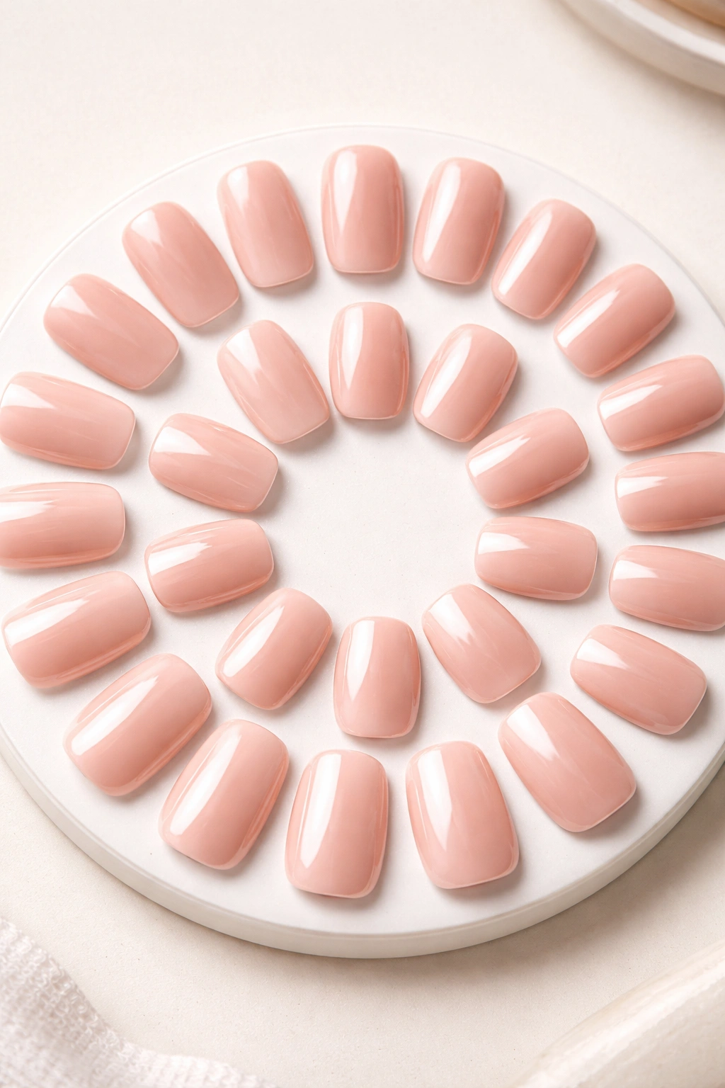 Dashing Diva gel gloss squoval nails on nail wheel