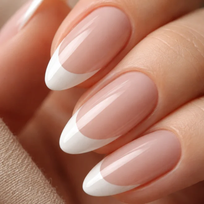 15 Short White French Tip Almond Nails for Any Day