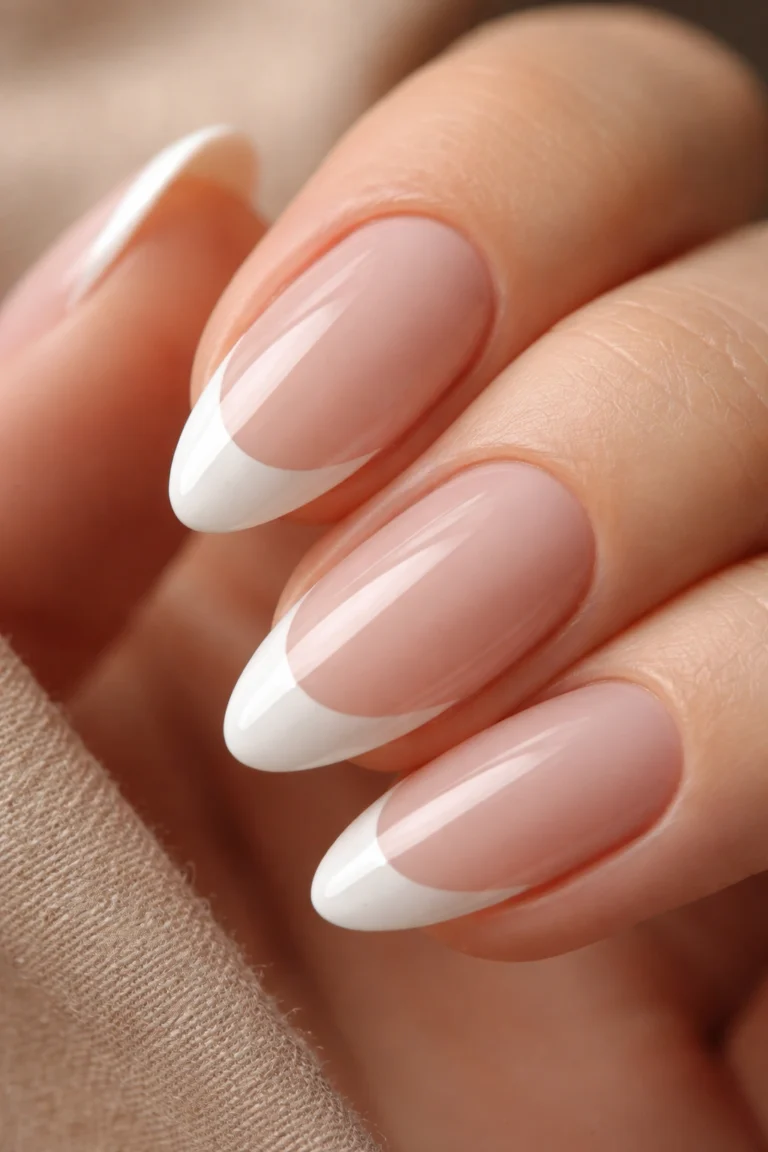 15 Short White French Tip Almond Nails for Any Day