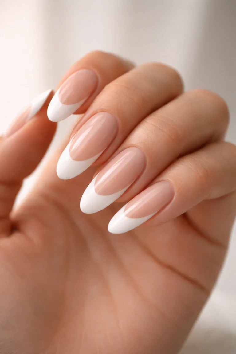 12 French Tip Long Oval Nails That Look Classy