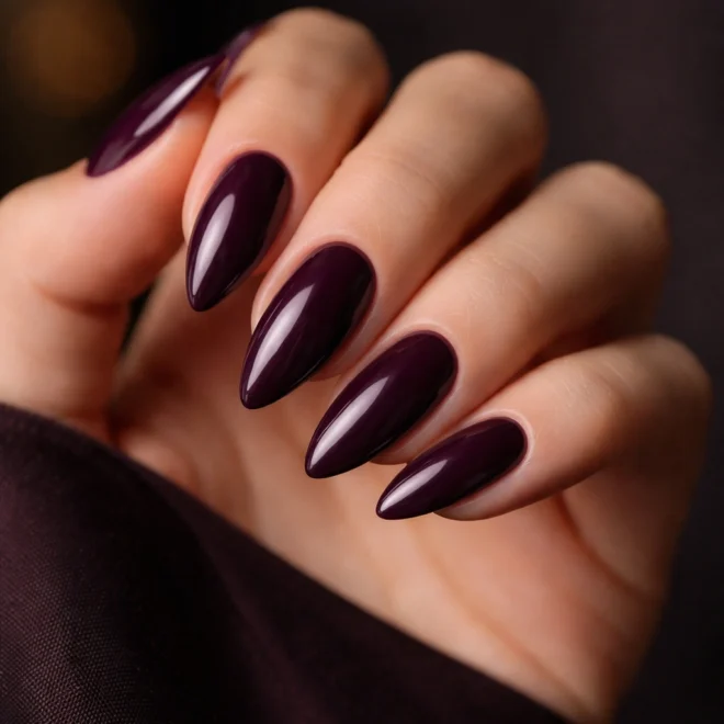 15 Purple Almond Nails Worth Trying