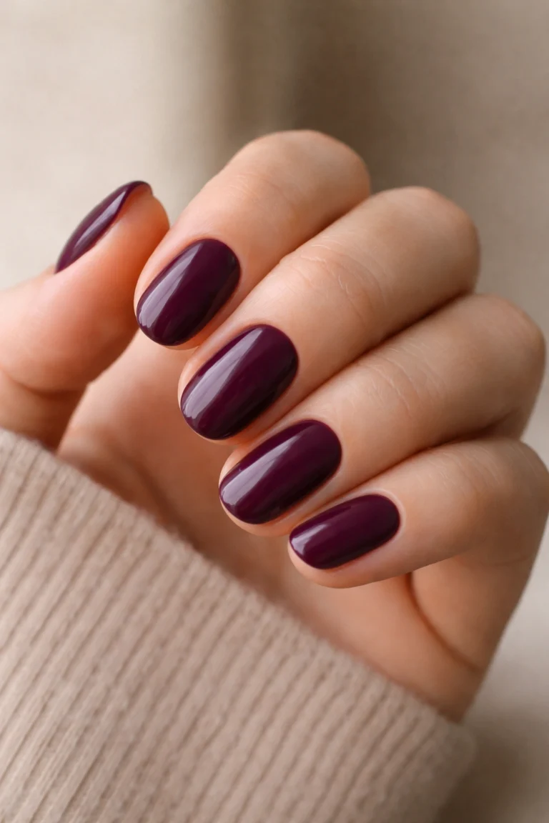 15 Fun Purple Short Oval Nails