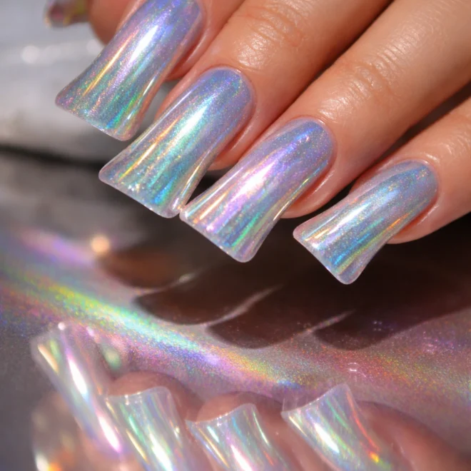 10 Duck Nails With Gel Extensions