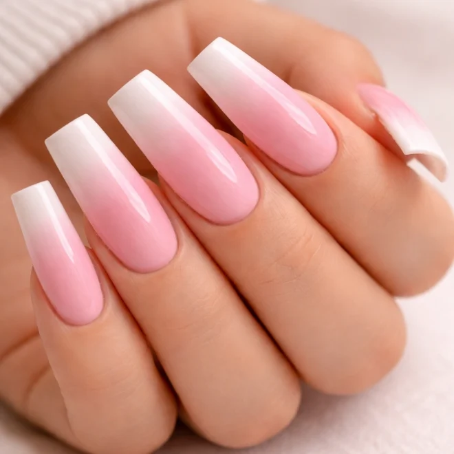 18 Pink and White Duck Nail Ideas